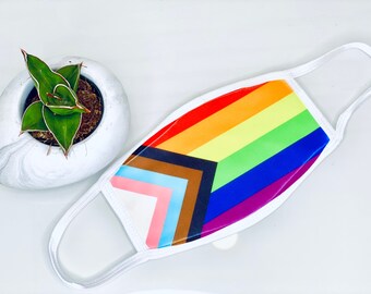 PRIDE Transgender BLM Flag Face Mask, LGBTQ Mask,Machine Washable Mask,Unisex Face Mask,Adult Mask, Black Lives/Trans Lives Matter