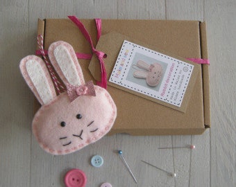 Rosie Rabbit easter decoration sewing kit craft kit