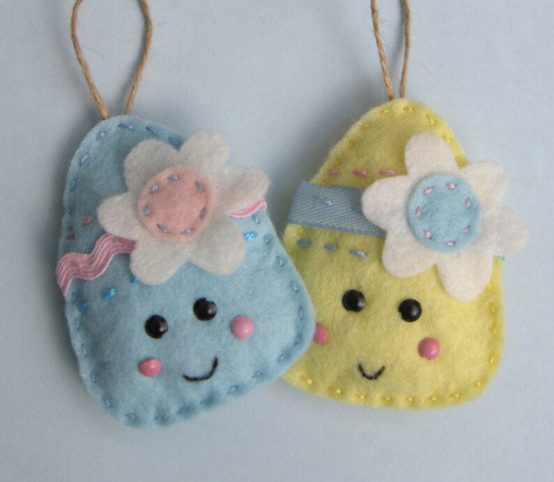Craft Kit Make Felt Easter Egg Decorations Etsy UK