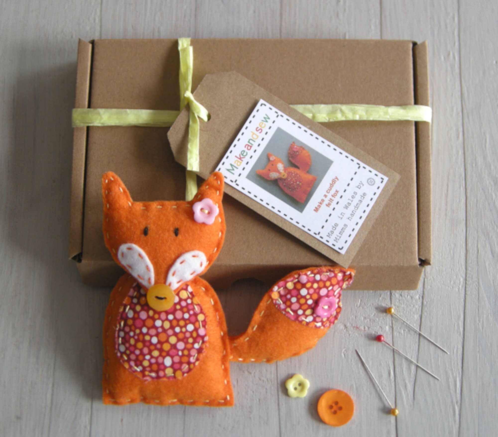 Fox Craft Kit Fox Sewing Kit Kids Craft Fox Decoration Etsy UK