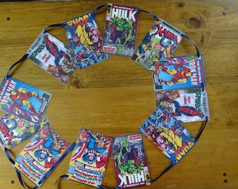 Comic Book Heroes Bunting