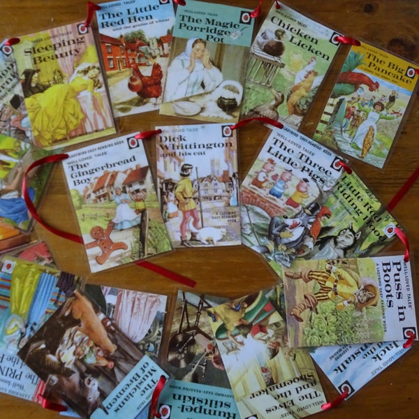 Vintage Ladybird Book BUNTING, Fairy tales, Retro Garland