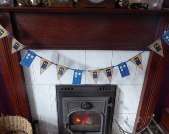 Tardis Bunting, Dr Who Bunting