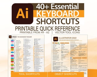 Adobe Illustrator Cheat sheet: Tools, Tips, Quick Reference & Keyboard shortcuts