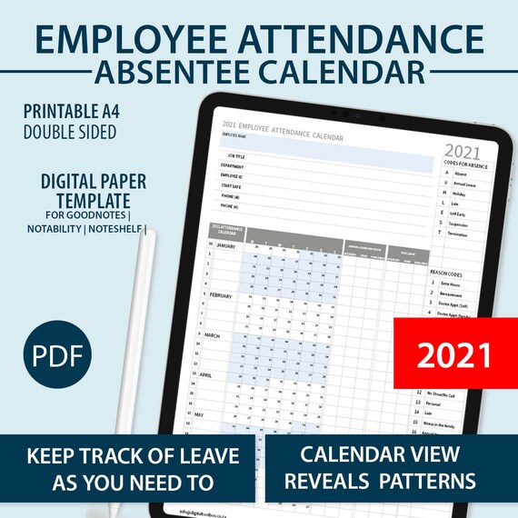 Featured image of post Calendar For Employee Attendance / Part of a company&#039;s responsibilities regarding its employees is monitoring employee attendance.