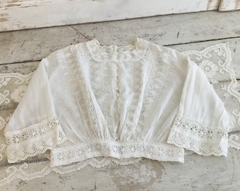 Vintage Loves by Free People White Lace Blouse