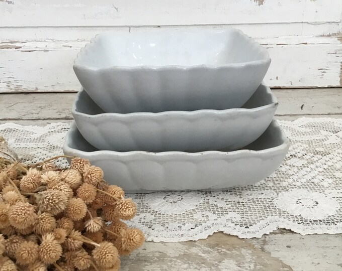 Large Ironstone Lady Finger Bowl Etsy