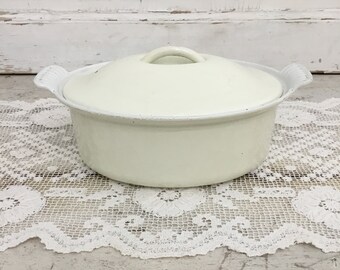 Vintage LE CREUSET Cast Iron Oval Casserole Dish