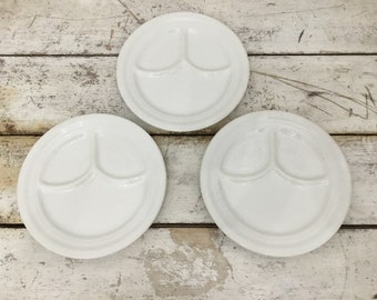 Set of 3 Wellsville China Restaurantware Plates