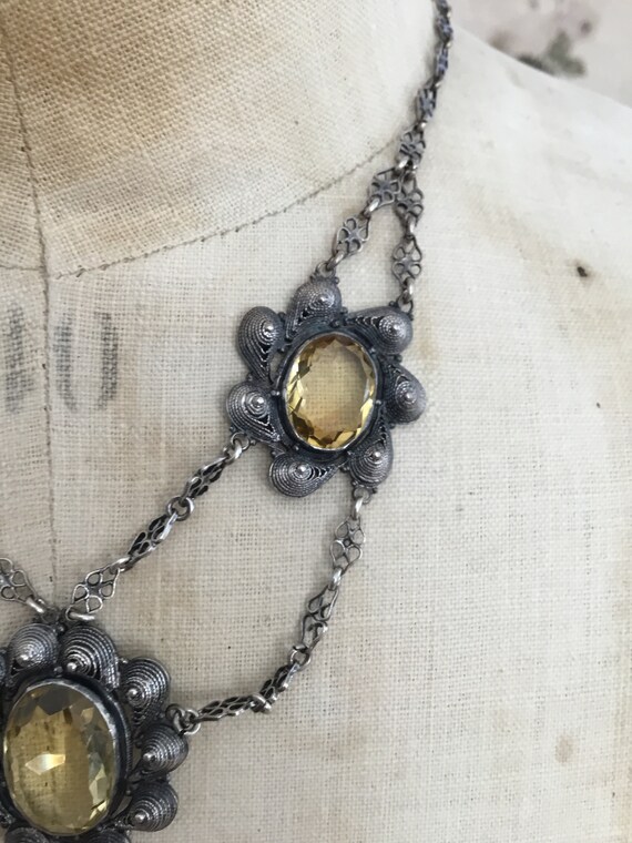 Antique Victorian Citrine  Necklace - image 4