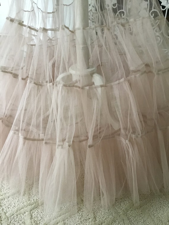Whimsical Blush Pink Tulle Ball Skirt