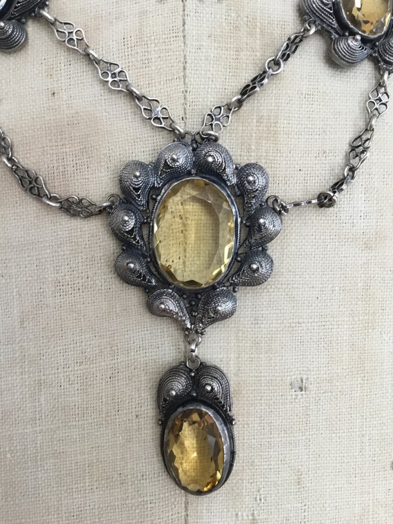 Antique Victorian Citrine  Necklace - image 3