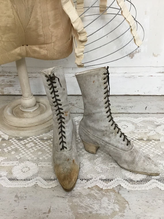Antique Victorian Leather Boots