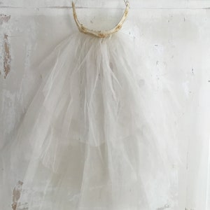 Antique Tulle Bridal Veil