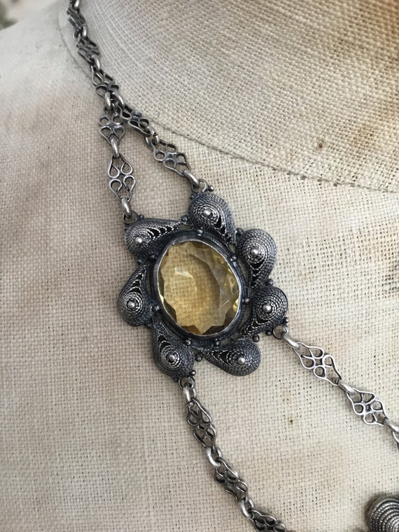 Antique Victorian Citrine  Necklace - image 2