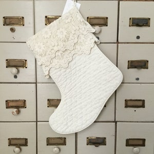 RETIRED Bella Notte Olivia Lace Christmas Stocking