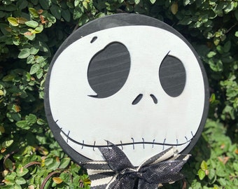 Pesadelo antes do Natal - placa 3D de Jack Skellington Halloween