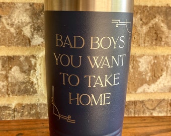 Author, Serena Akeroyd Author, Bad Boys Laser Engraved Stainless Steel Tumbler