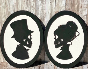 Silhuetas de esqueletos