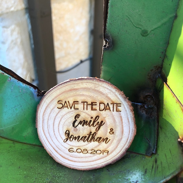 Wooden Save-the-Date Magnets/ Wedding Save the date/ Rustic Save the date/Wooden Magnets/Rustic Wedding Magnet
