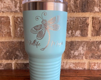 Author, Brenda Trim Author, Midlife Magic, Twisted Sisters, Dark Warrior Laser Engraved Stainless Steel Tumbler