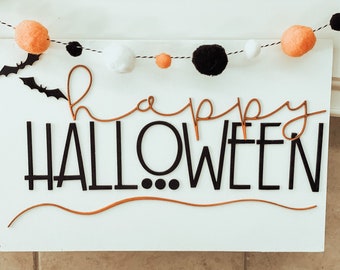 Sinal de feliz Halloween