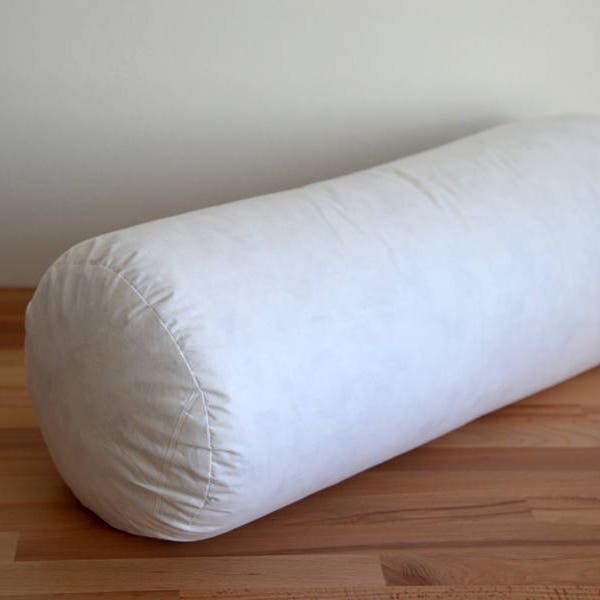 Einlage 100% Entenfedern für IGNOTI BOLSTER Kissenbezüge/ Größe 60cm Länge, 22cm Durchmesser/