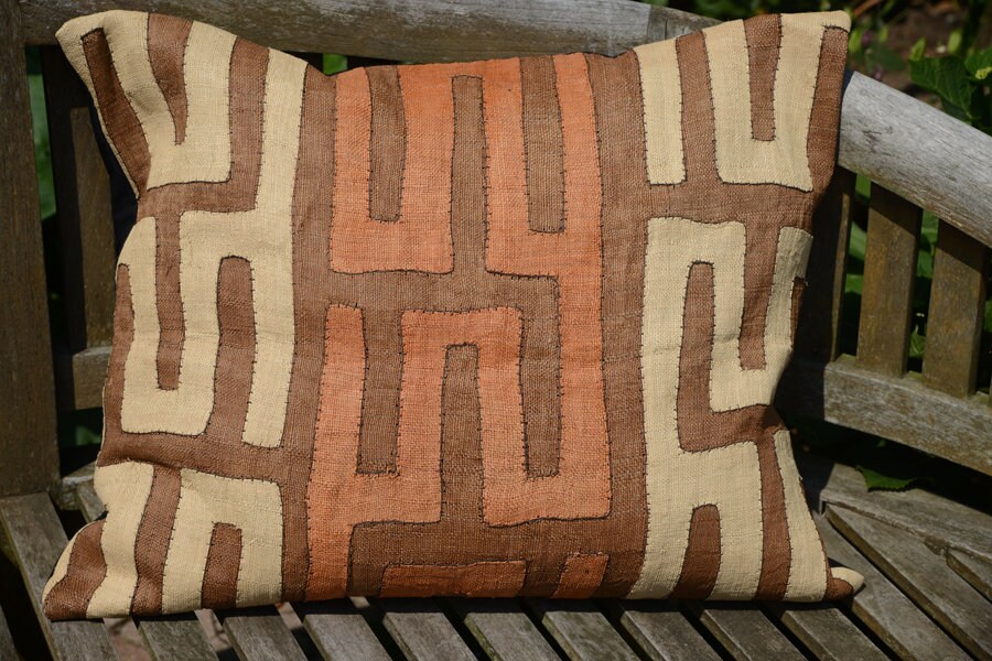 Kuba Cloth Kuba Cloth Cushion Cover Kuba Cloth Pillow African Etsy
