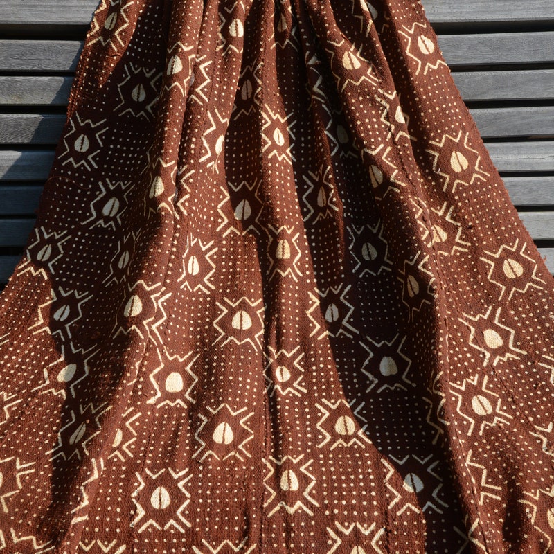 Rust Mudcloth Fabric - Etsy