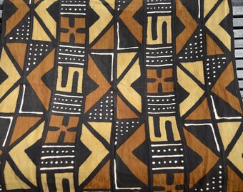 Bogolan/Mud cloth/fabric/upholstery/hand woven/Mali/Bogolanfini/tribal/authentic/fabric/throw/blanket/105x155cm (41x61")30