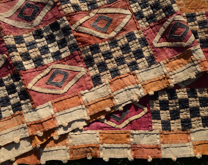 Rarest Cloth Kuba Cloth/african Kuba Cloth/dr.congo/raffia Cloth/authentic/dancing ...
