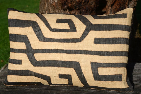 Kuba Cloth Kuba Cloth Cushion Cover Kuba Cloth Pillow African Etsy