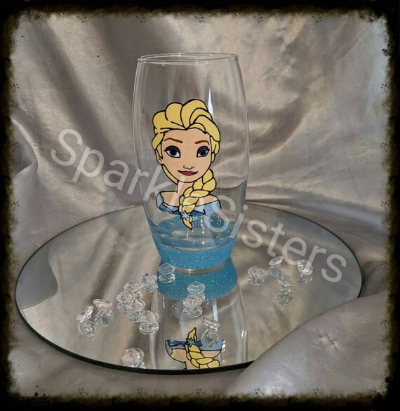 frozen glitter glasses