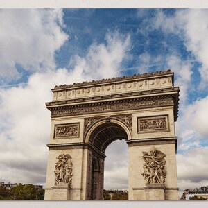 Paris Photography, Arc De Triomphe, Minimalist Wall Art Print, Extra Large Art, Modern Urban Wall Decor, Gift for Her, Him, France, History