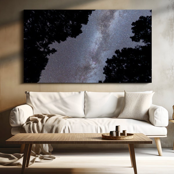 Milky Way astrophotography long exposure photo. Galactic, Stars, Galaxy, Space, Home, Wall Art, Decor, Night, Gift, Unique, Core, Astro