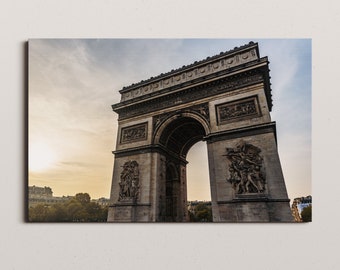 Arc De Triomphe Paris Photography, Urban Minimalist Art Print
