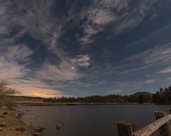 lake cuyamaca long exposure digital download, print yourself digital photo, travel photography, photo print, home decor fine wall art