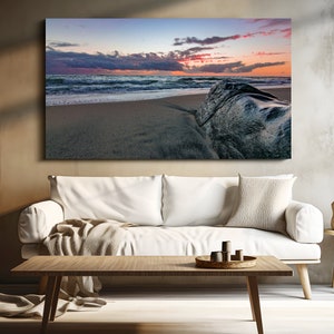 Oceanside Beach Sunset Photography, San Diego, Southern California. Beach Wall Art, Sunset Photo, Seaside Beach Landscape, Beach House Decor