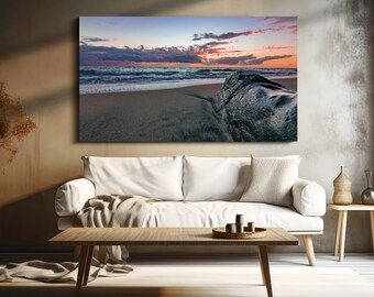Oceanside Beach Sunset Photography, San Diego, Southern California. Beach Wall Art, Sunset Photo, Seaside Beach Landscape, Beach House Decor
