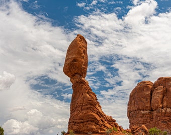 Arches national park balanced rock digital download, print yourself digital photo, travel photography, photo print, home decor fine art