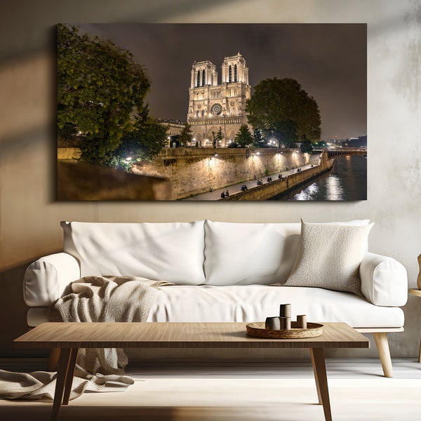 Paris Photography, Notre-Dame de Paris, Minimalist Wall Art Print, Extra Large Art, Modern Urban Wall Decor, Gift, Church, History, Relic