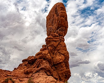 Descarga digital de roca equilibrada del parque nacional Arches, imprima usted mismo foto digital, fotografía de viajes, impresión fotográfica, bellas artes de decoración del hogar