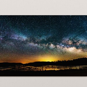 Milky Way galaxy photo print, astrophotography photos, night sky photo print, star wall art home decor, travel photography, space landscape image 3