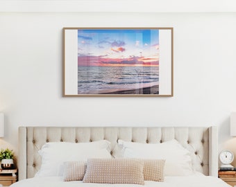 Oceanside Beach Sunset Photo, San Diego Seascape Wall Art