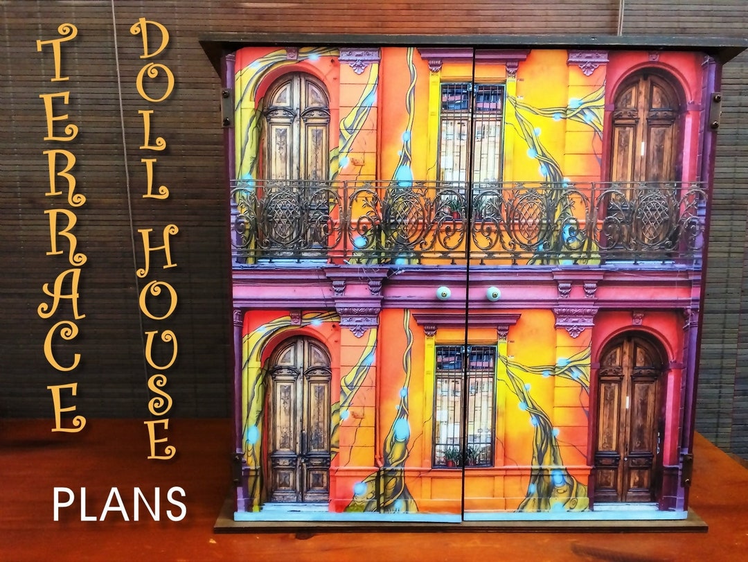 Terrace Dollhouse PLANS Etsy