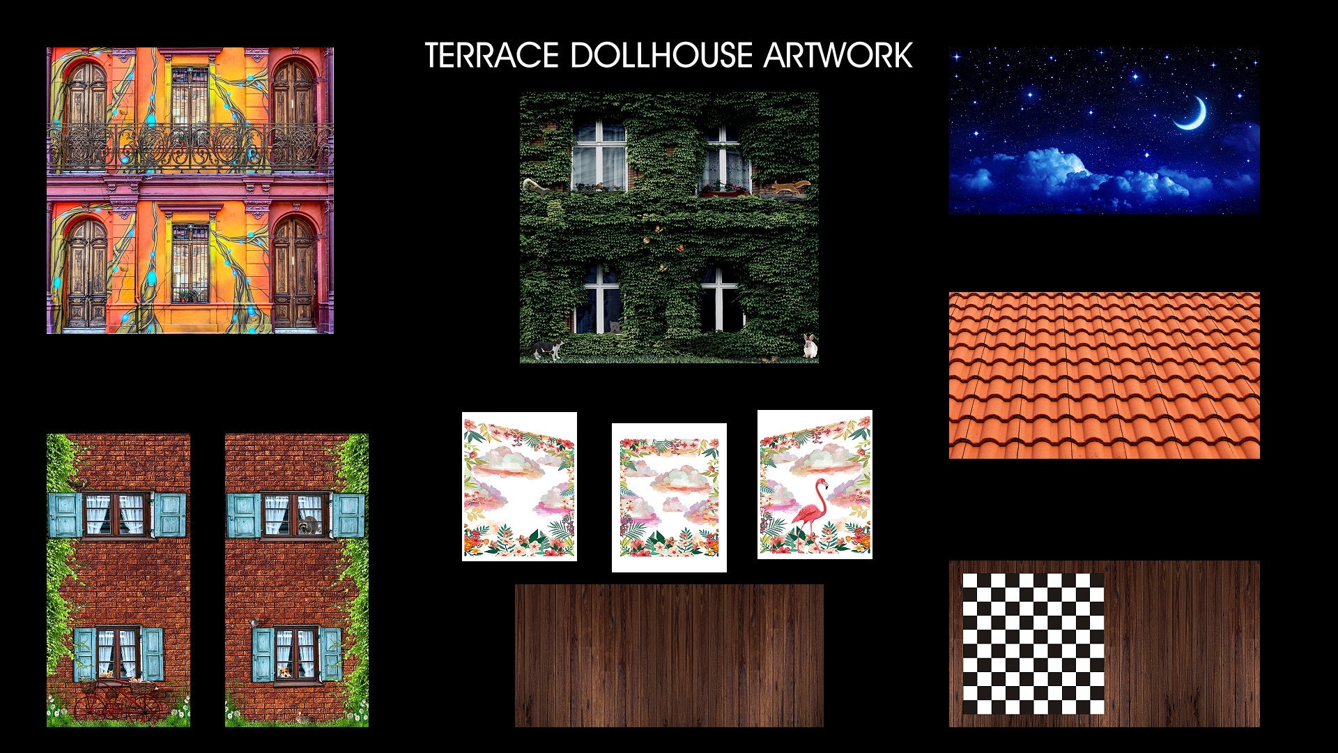 Terrace Dollhouse PLANS Etsy