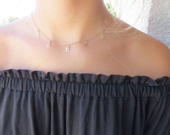 Star Of David Necklace, Gold Star Of David Choker Necklace, Tiny Star Of David Necklace, Jewish Jewelry, Magen David Necklace, David Star.