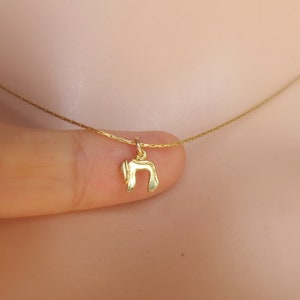 Gouden chai-ketting, sterlingzilveren chai-ketting, chai-hanger, joodse sieraden, judaica-ketting, joods meisje, ketting joods symbool, cadeau