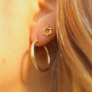 Star of David Earrings, Star of David Stud Earrings, Sterling Silver Star of David Studs, Gold Filled Star of David Stud Earrings, Judaica.