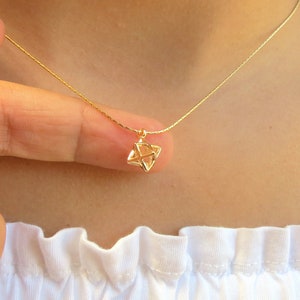 Merkaba Necklace, Merkaba Pendant, Kabbalah Jewelry, 3D Star of David, Sacred Geometry, Merkaba Charm, Kabbala 3D Star of David, Gift Idea.